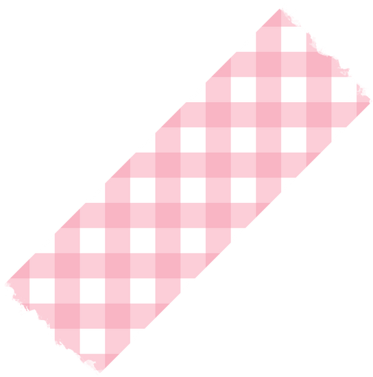 Pink Plaid Washi Tape Illustration